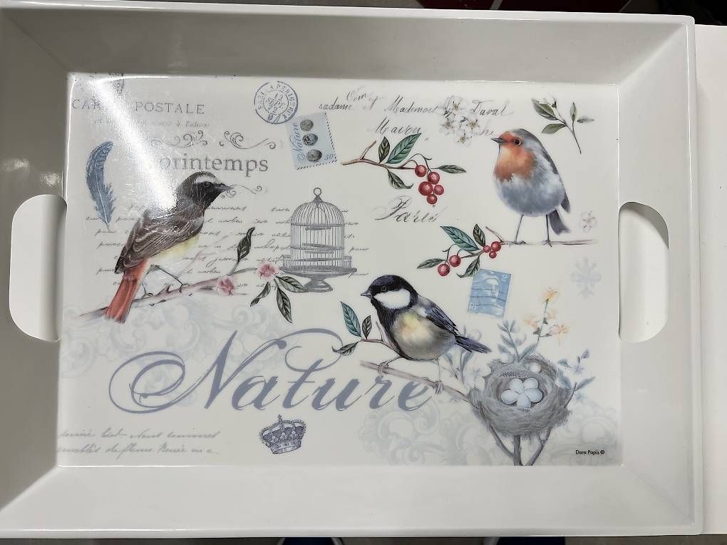 Servierplatten: Nuova R2S Serviertablett Nature  Dora Papis – Gebraucht aus Zürich von Pfeifer.s