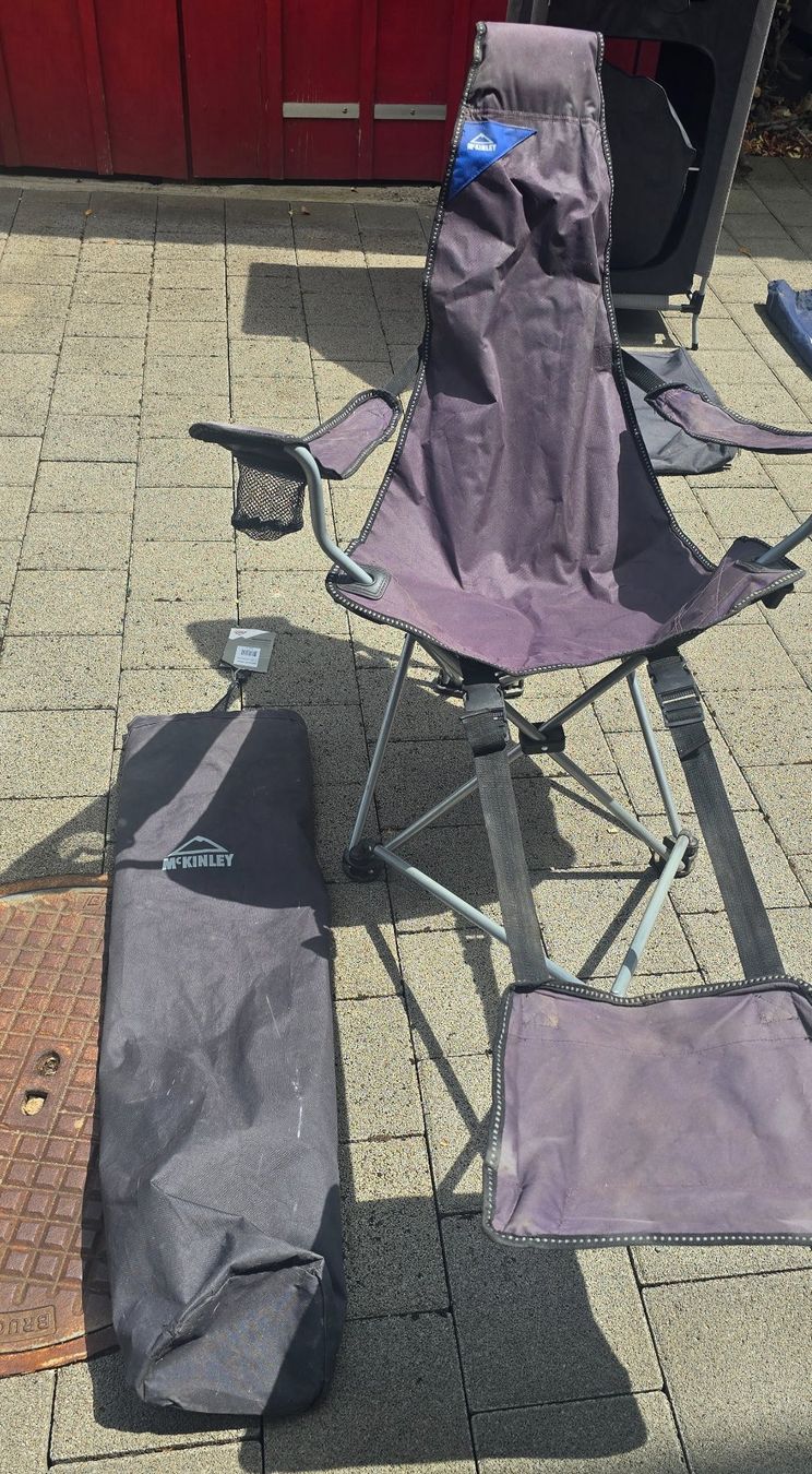 Stühle: Campingstuhl mit Fussablage – Gebraucht aus arboldswil von Maschine78 1