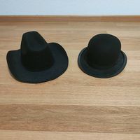 Coppia di cappelli vintage stile westernfedora da collezion 