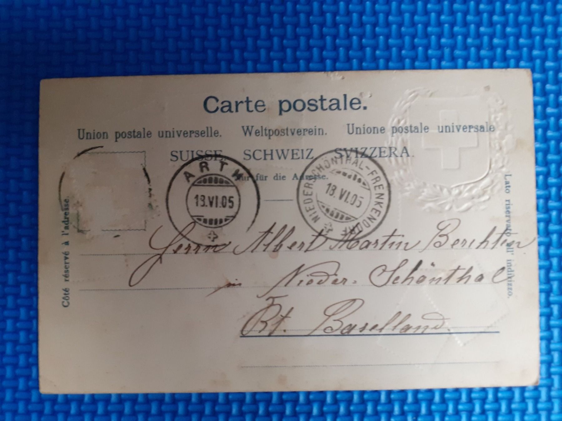 Ansichtskarten: ARTH Schwyz AK um 1905 – Gebraucht aus Küssnacht am Rigi von cartolina-1 1