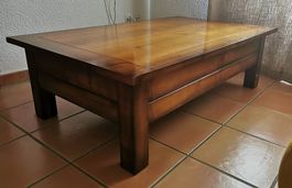 Table basse Batel Créations en merisier massif