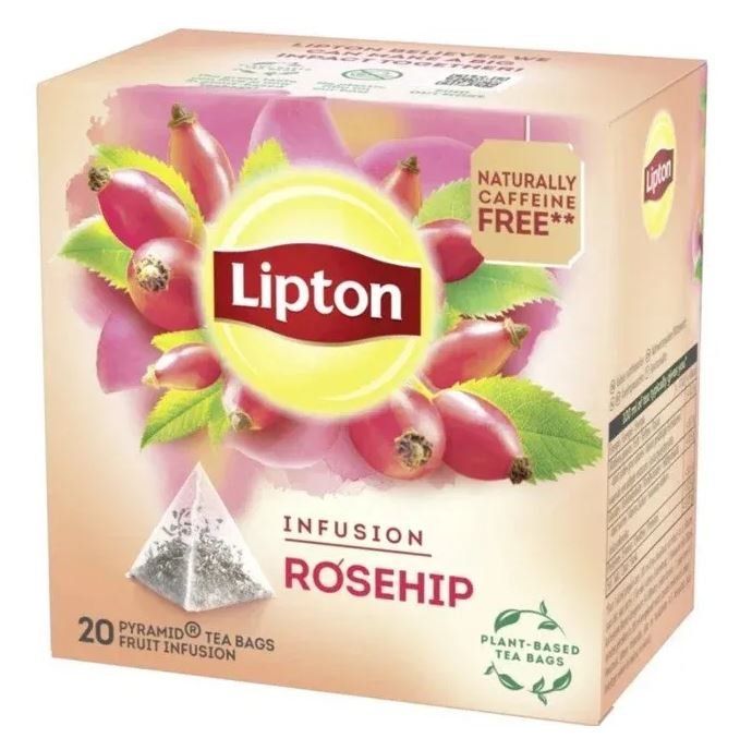 Cibi & Specialità: Lipton Tea 'Infusions Roseship' Pyramidenbeutel – Usato da Gampelen venduto da Geschenkxy
