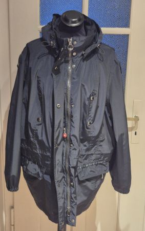 Übergangs Jacke Gr. XXL Marine Kapuze Regenjacke Wellensteyn