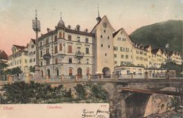 Chur Obertor Prägekarte