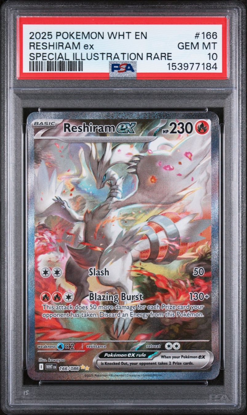 Pokémon Carte collezionabili: PSA 10 Reshiram ex 166/086 EN – Usato da Obergerlafingen venduto da collector-shop.ch