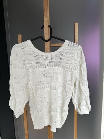 Sommerlicher Strickpullover, Grösse XS, Weiss