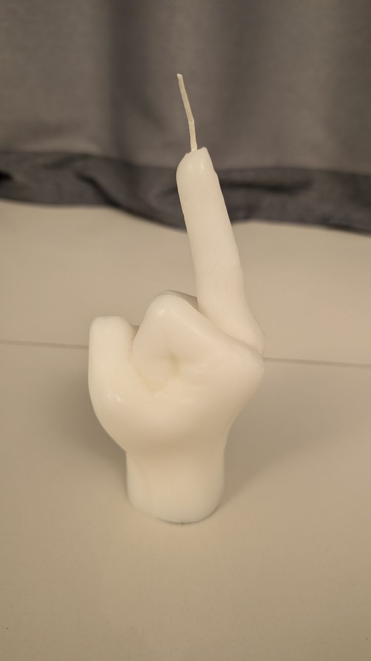 Candele: The Middle Finger - Kerze, Neu – Nuovo e nell'imballaggio originale da Liestal venduto da ericx.oc 3