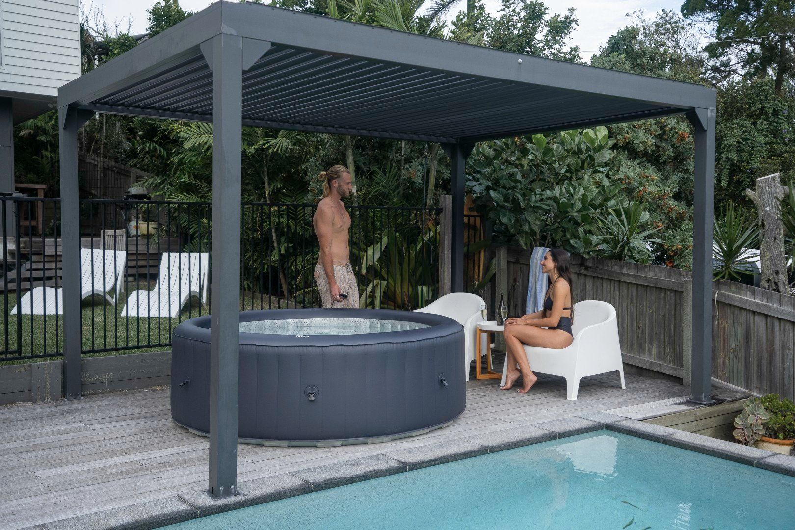 Whirlpool: MSpa Whirlpool Aurora, 204x204x70cm – Nuovo e nell'imballaggio originale da St. Marein venduto da trade-line-partner 1