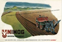 Blechschild-UNIMOG UNIVERSAL MOTORGERÄTE