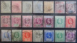 Sierra Leone British Lot mit alten Werten I