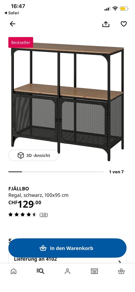 Ikea Étagères: Fjällbo Regal – D'occasion à Allschwil par aliineq 1