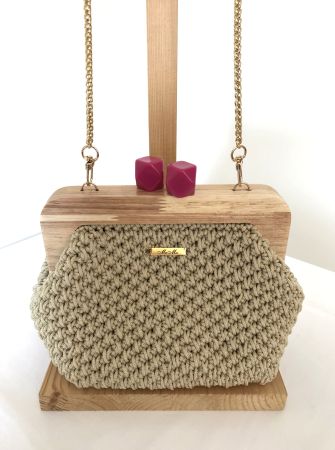 Crochet Bag ClicClac- Borsa fatta a mano all'uncinetto