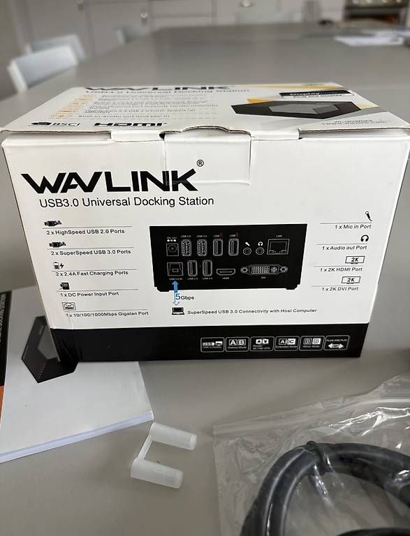 Dockingstation: Wavlink usb 3.0 Typ A docking station usb 3.0 Displaylink  – Gebraucht aus Dübendorf von kma_vl8m
