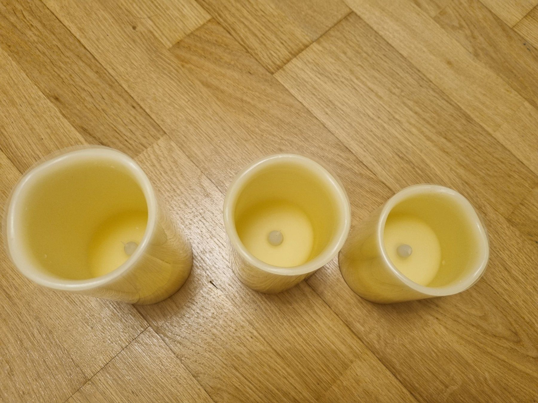 Candele: LED Kerzen Echtwachs im 3er Set – Nuovo (secondo la descrizione) da Burgdorf venduto da Aruch 1