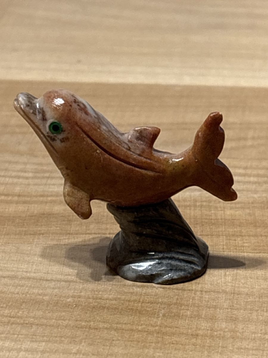 Statuette: Delphin Figur aus Stein – Usato da Rümlang venduto da euqinom16 1