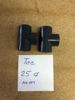 2 neue PVC Tee 25mm