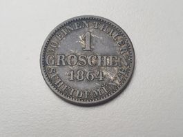 🇩🇪 Hannover 1 Groschen 1864 Silver