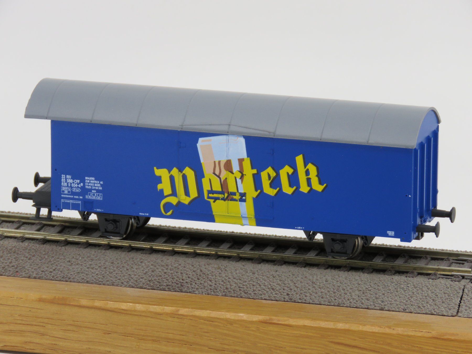 Aku Modellini di ferrovie: Kühlwagen Warteck – Nuovo e nell'imballaggio originale da untersiggenthal venduto da Ssasdfghjkl