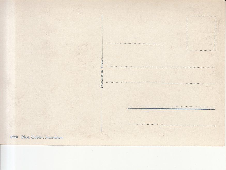 Ansichtskarten: Wengen ca. 1930 – Gebraucht aus Bürglen TG von StampGraf 1