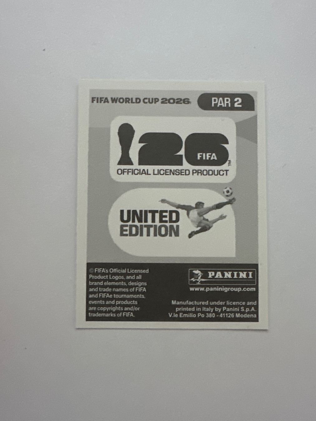 Panini Sammelbilder & Trading cards: Panini FIFA WM 2026 Sticker - PAR 2 – Gebraucht aus Sulz AG von DealWerk 1