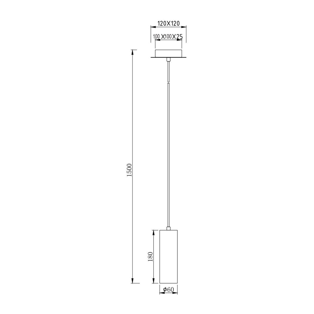 Lampadari & plafoniere: Hängeleuchte, Schwarz, 150 cm x 12 cm – Nuovo (secondo la descrizione) da Kreuzlingen venduto da Smart-Light 3