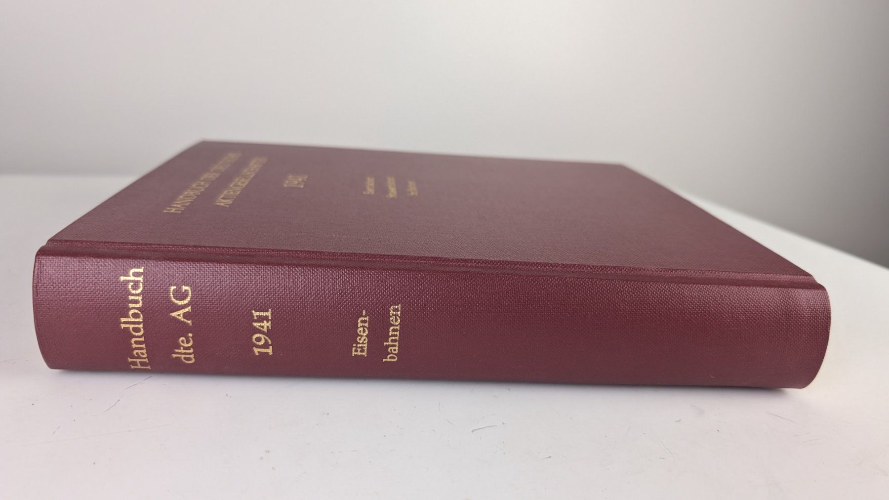 Livres: Handbuch Deutsche Aktiengesellschaften 1941 - Eisenbahnen – D'occasion à Zürich par axolottchen 1