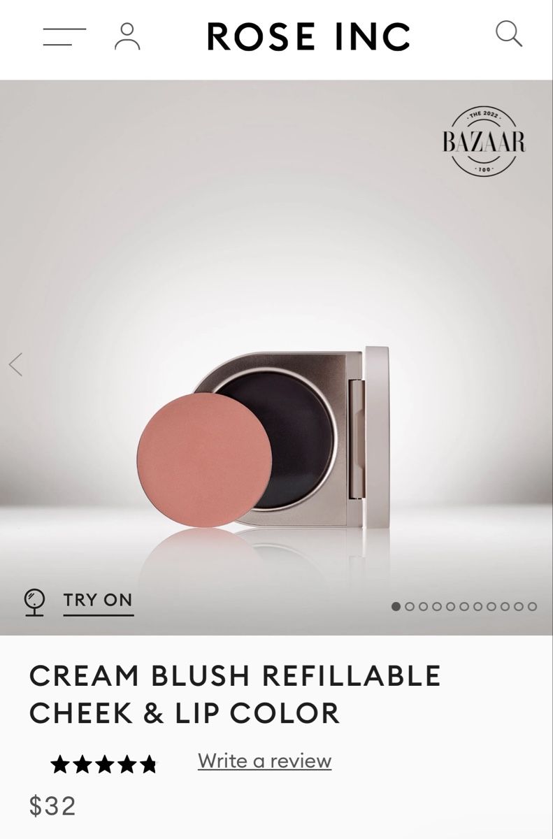 Make-up: Rose Inc Blush Divine Hydrangea – Usato da Baden venduto da Tiffany6878 6