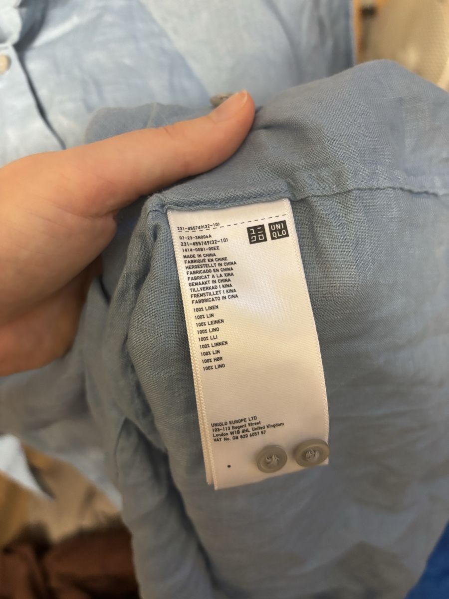 Blusen: Leinenhemd blau uniqlo – Neu (gemäss Beschreibung) aus Basel von a.tamara9 2