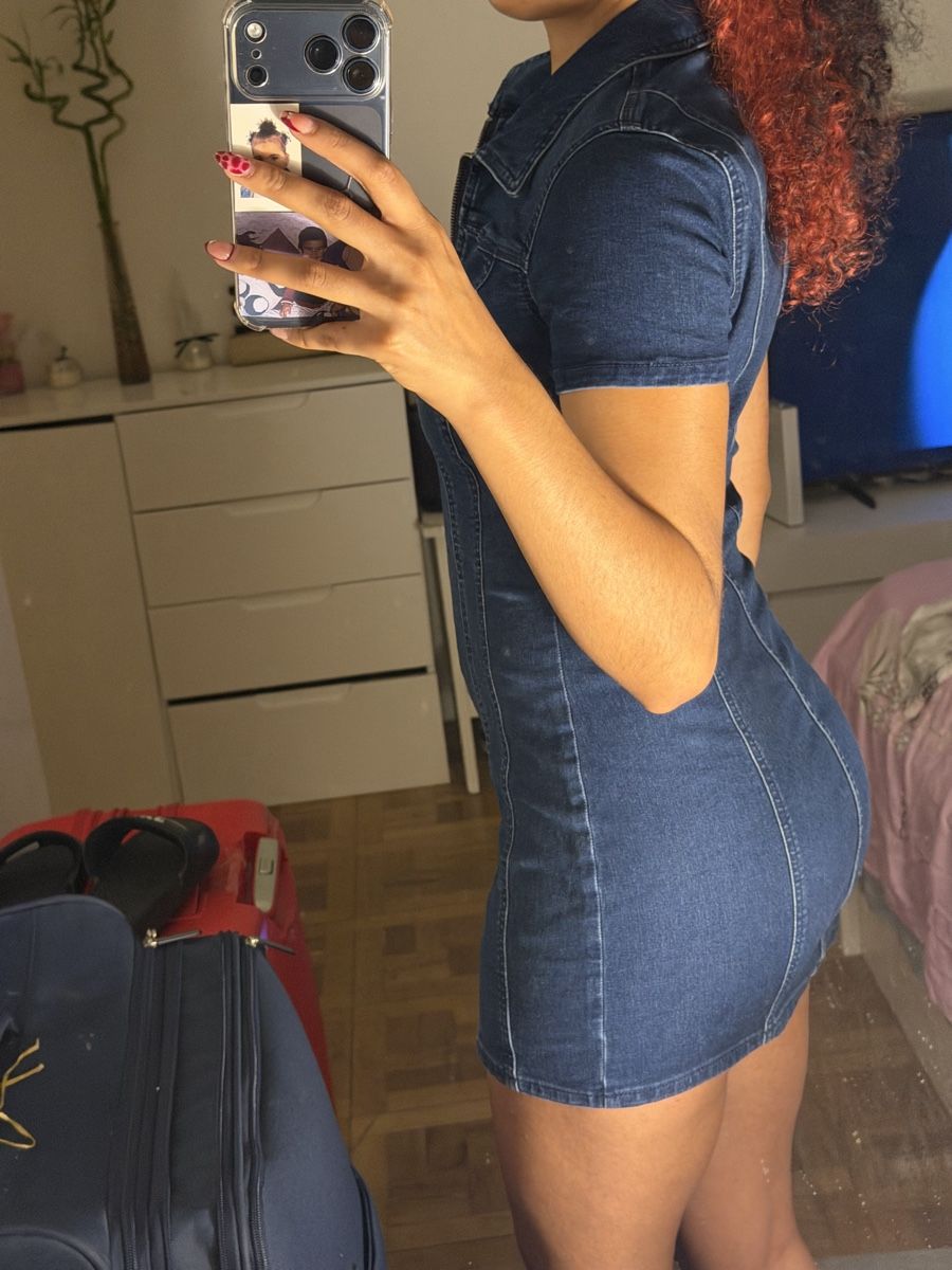 Vestiti: Robe en jean Pull&Bear bleu foncé fermeture éclair S – Nuovo (secondo la descrizione) da Genève venduto da vca_hm2d 2