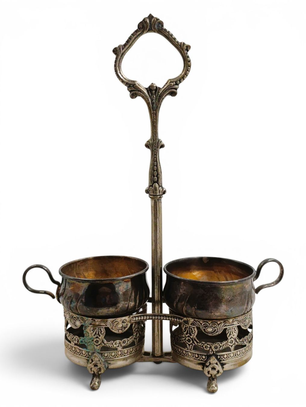 Statuette: Versilbertes Menage-Set – Usato da Hochfelden venduto da Historium 2