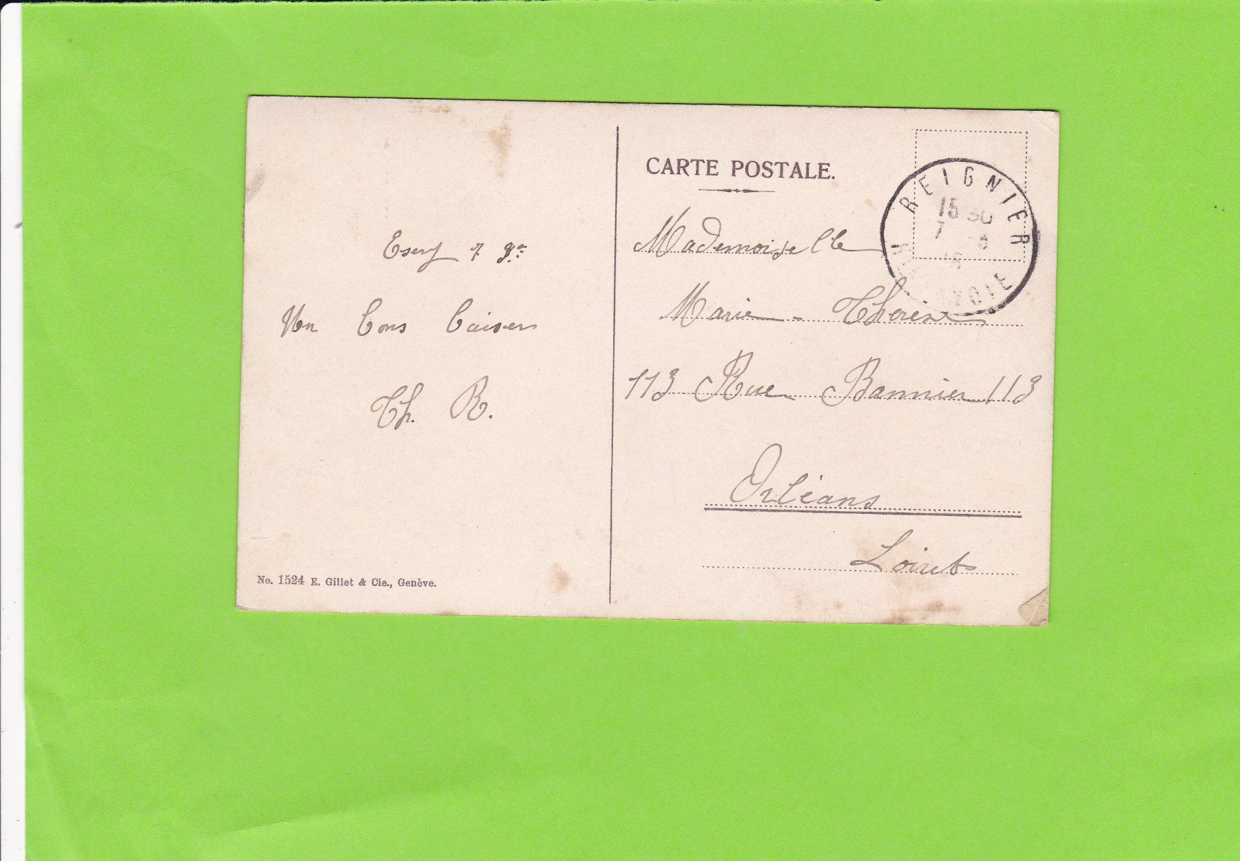 Cartoline postali: Genève-Quai – Usato da St. Peterzell venduto da neckertal 1