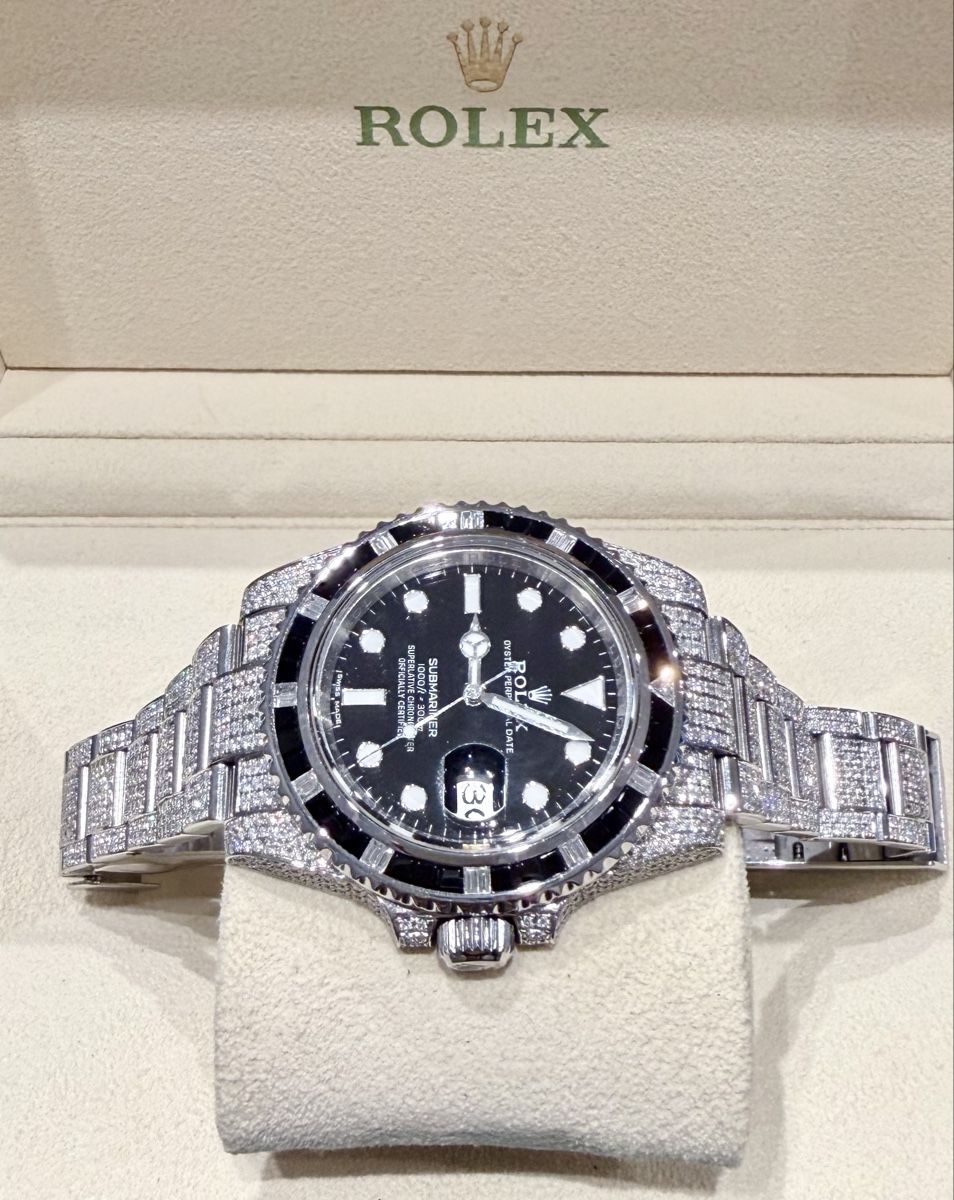 Rolex Orologi: Rolex Submariner 116610LN Icedout Diamonds – Usato da Zürich venduto da WATCHROOM