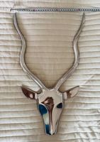 Antilopengeweih Skull Metall Wandmontage