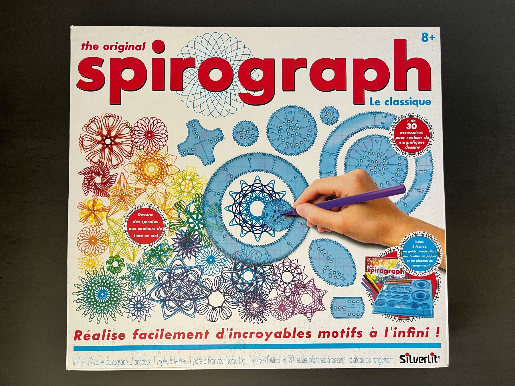 Hasbro Spiele: Spirograph, set de 30 pièces, complet avec boîte originale – Gebraucht aus Chavornay von HDesH