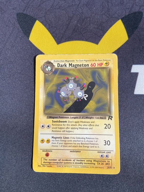 DARK MAGNETON 11/82 Team Rocket Holo Pokemon Card NEAR MINT