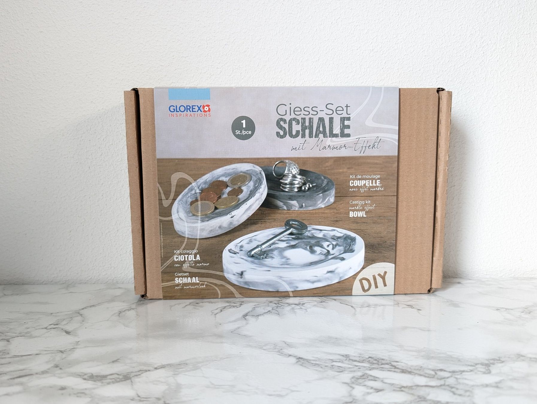 Glorex Kit bricolage: DIY Giess-Set Schale Marmor-Effekt - NEU – Nuovo e nell'imballaggio originale da Ernetschwil venduto da iri_m8y8