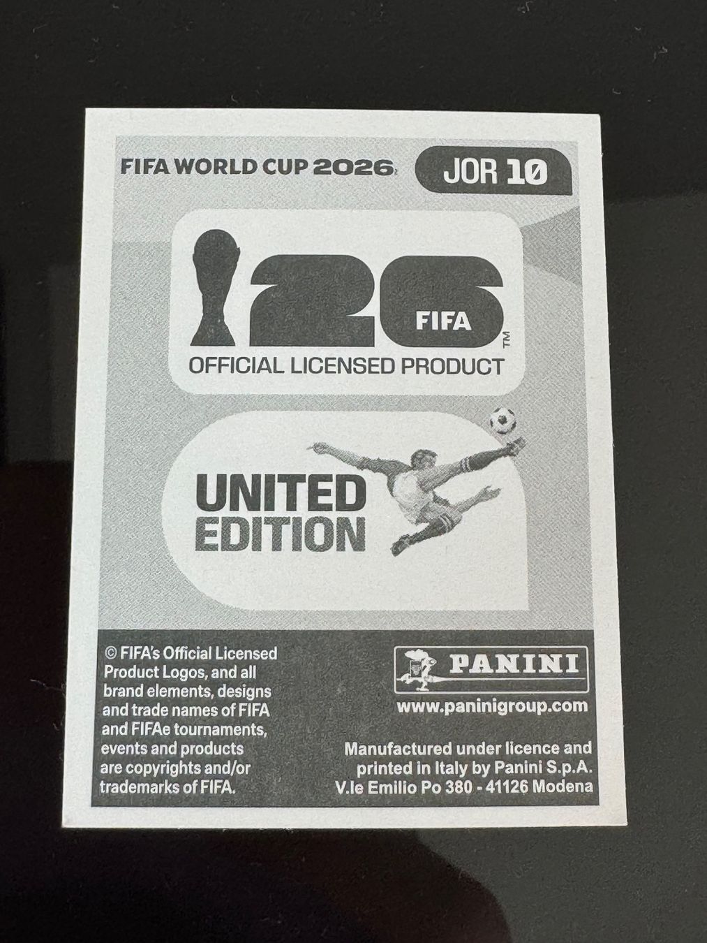 Panini Carte collezionabili: JOR 10 Panini FIFA World Cup WM 2026 – Nuovo e nell'imballaggio originale da Zürich venduto da wtpooh 1