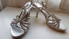 Sandalette Gr. 39 mit Glitter neu