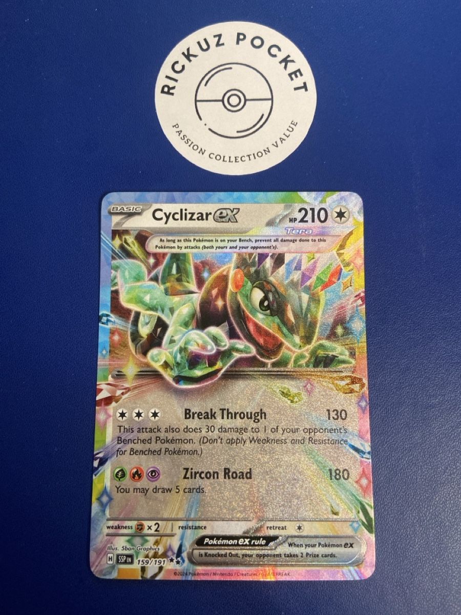 Pokémon Carte collezionabili: Cyclizar Ex #159 Pokémon Surging Sparks – Usato da Montagnola venduto da Rickuz