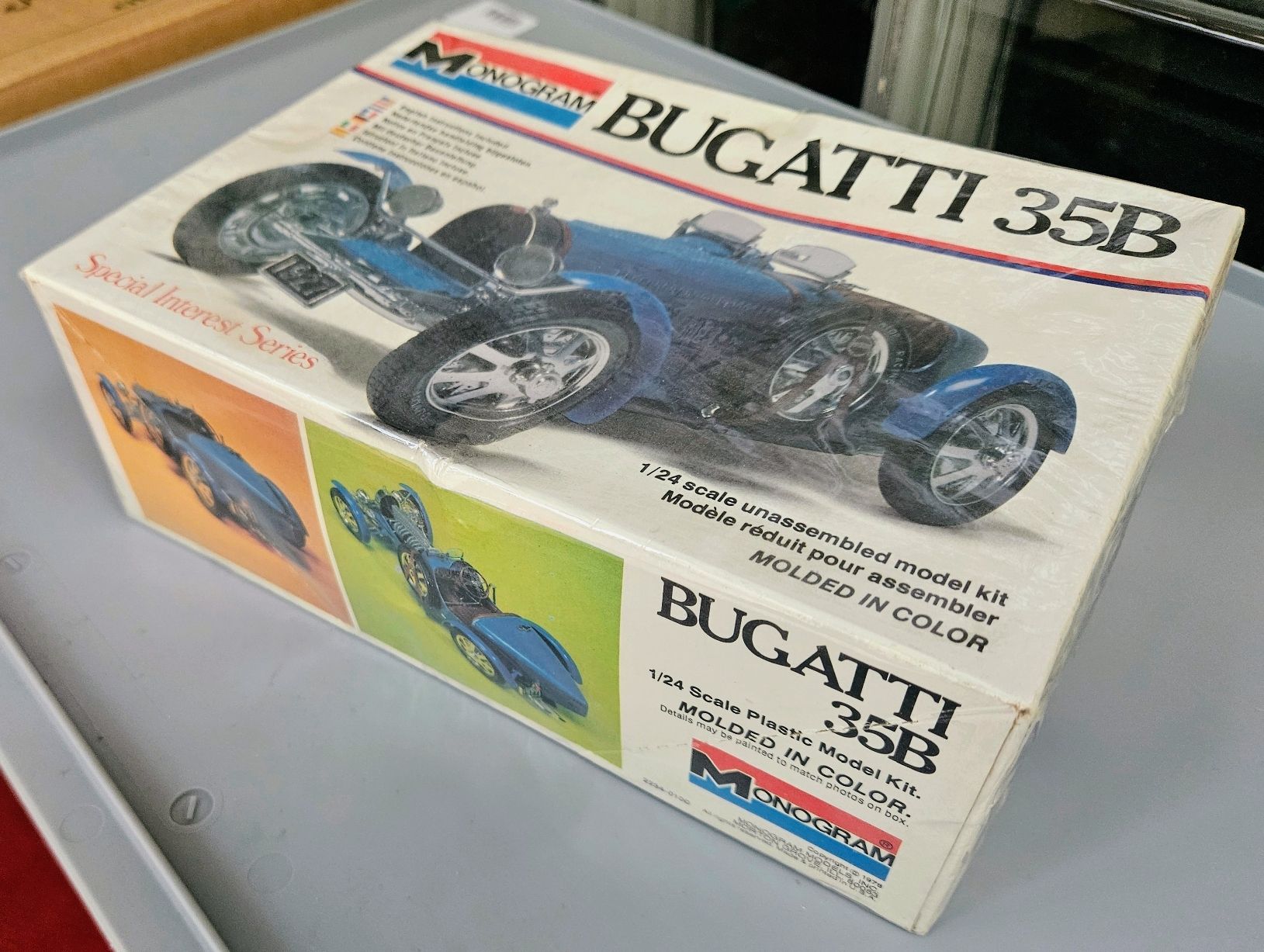 Bugatti Modellini d'auto: Maquette Bugatti 35B Monogram échelle 1/24 – Nuovo e nell'imballaggio originale da Aigle venduto da Vintage66 1