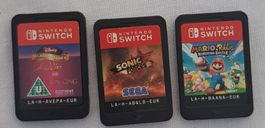 Nintendo switch Spiele 3 Stück ohne Cover 