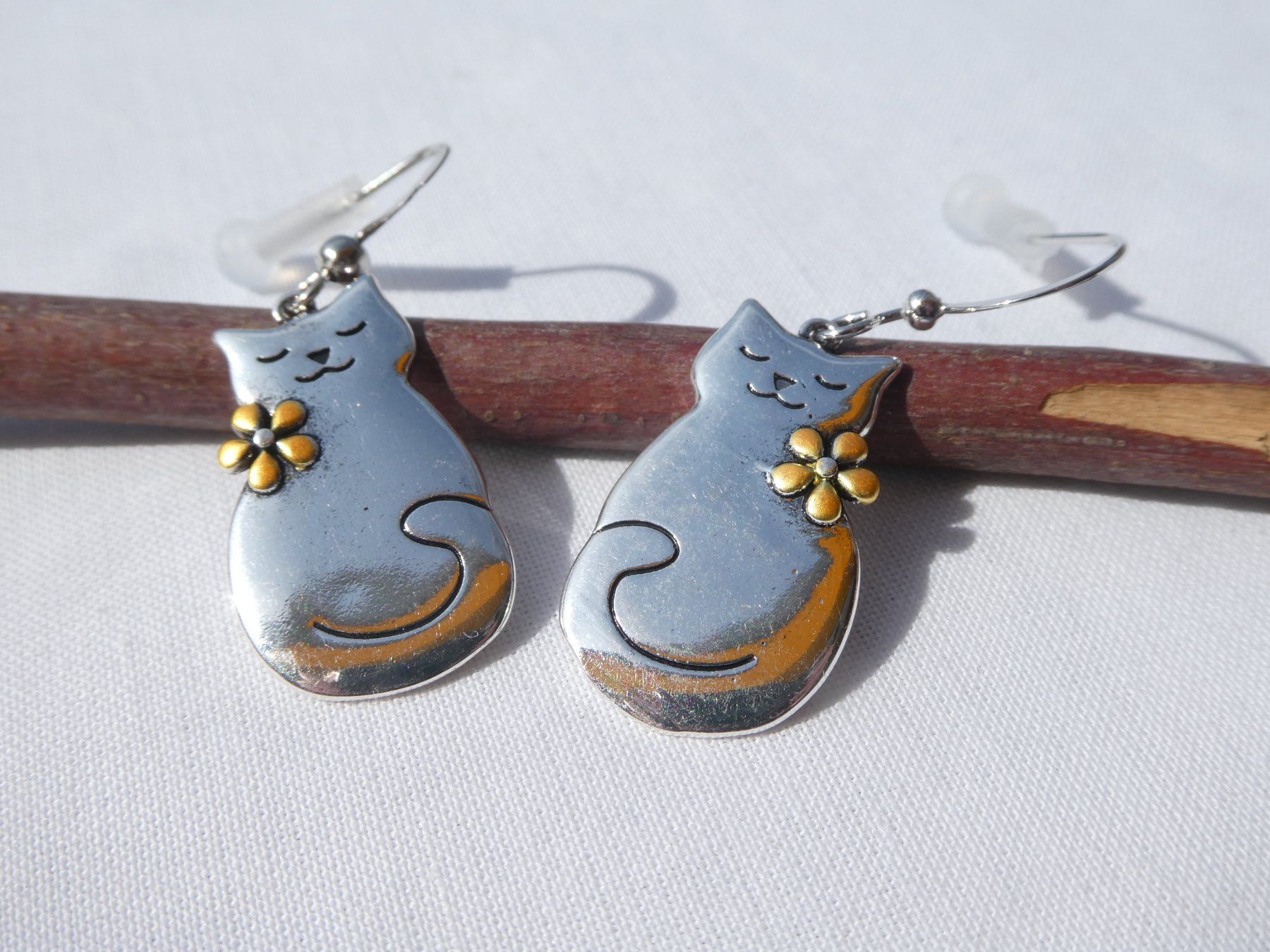 Boucles d'oreille: Ohrhänger 'Kätzchen', Modeschmuck / NEU – Neuf (Voir description) à Gattikon par kaandooh