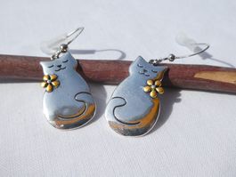 Ohrhänger 'Kätzchen', Modeschmuck / NEU