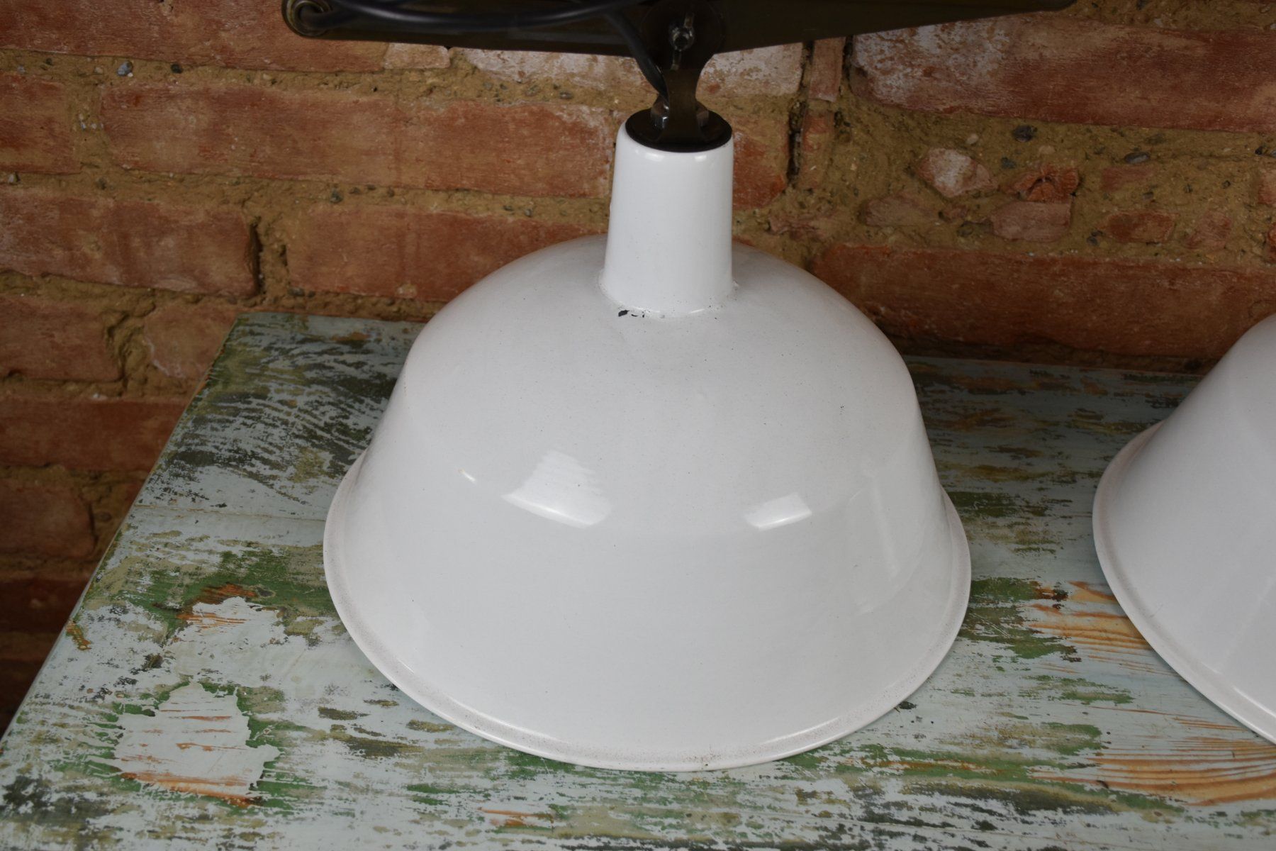 Lampadari & plafoniere: KE465 Alte Emaille Scherenlampe /Deckenlampe/Industrie – Usato da kraiburg am inn venduto da Vintage-Living 3