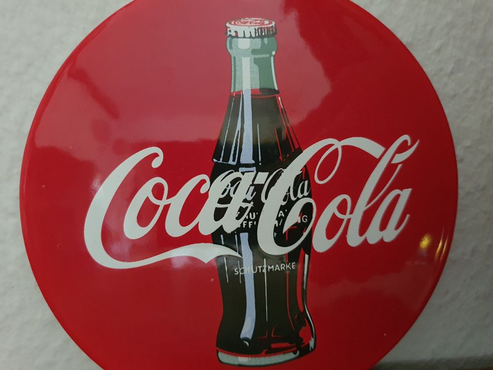 Emailschild Coca Cola Emaille Schild Reklame Vintage Retro | Kaufen Auf ...