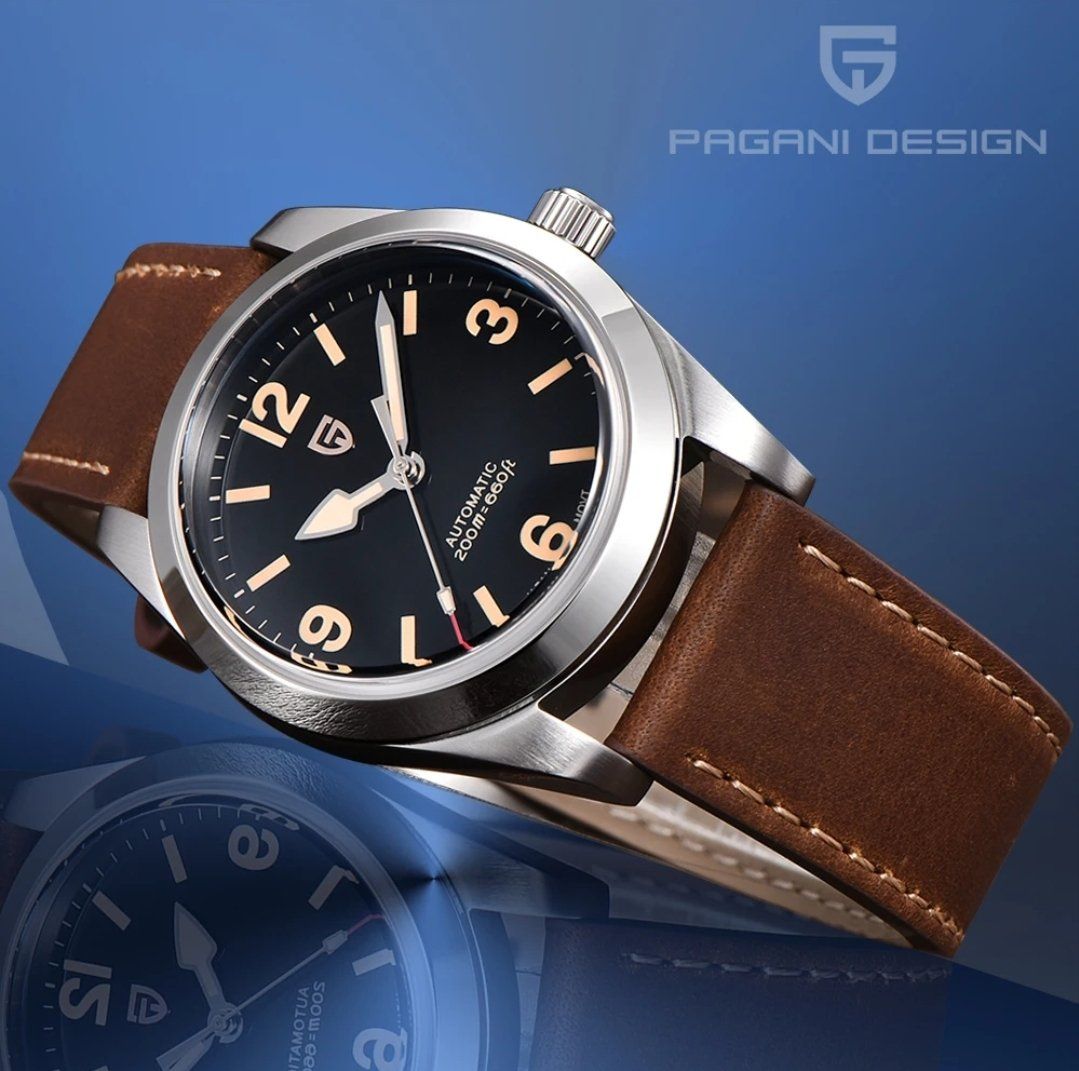 Pagani Design Orologi: Pagani Design Automatik Herrenuhren V2 – Nuovo e nell'imballaggio originale da Suhr venduto da ChronixChronometer