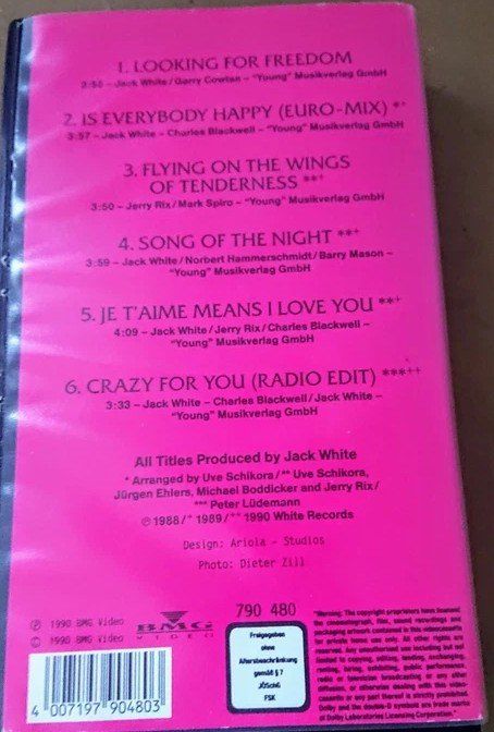 Tutti i VHS: VHS  THE Best Of David Hasselhoff, – Usato da Heimberg venduto da Rockenrol 1