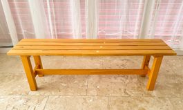 Sitzbank aus Holz massiv naturfarben wie neu IKEA