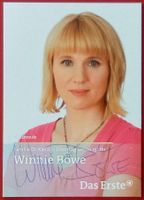 Winnie Böwe Autogramm signiert Fotopostkarte 10x15cm