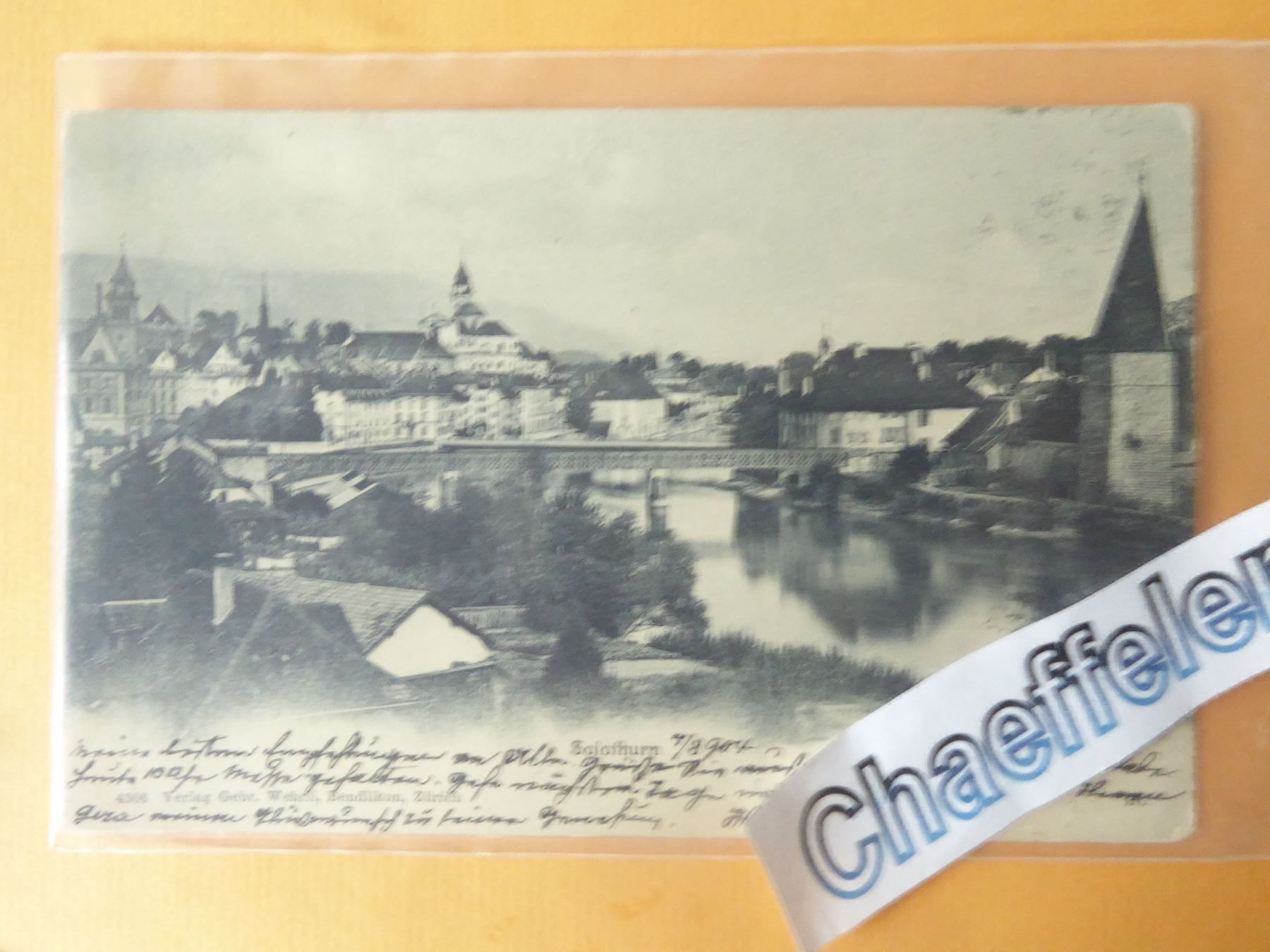 Cartoline postali: 1904 Solothurn – Usato da Zürich venduto da Chaeffeler